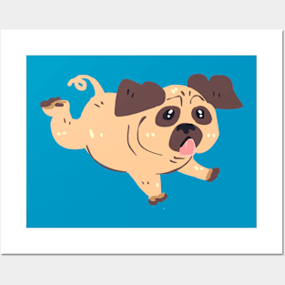 Adorable Pug Posters and Art